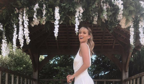 ferne-mccann-white-bridesmaid-dress