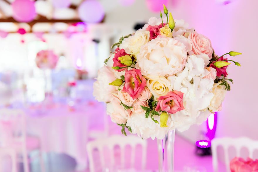 hydrangea-wedding-flowers-display