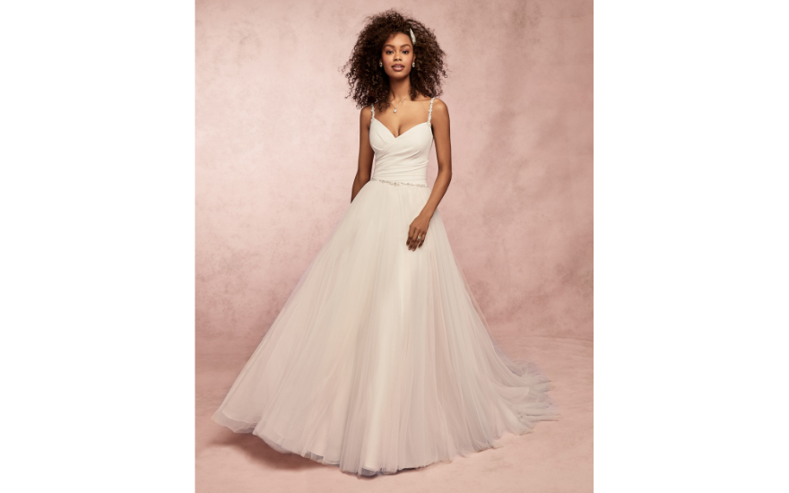 full skirted simple wedding dress