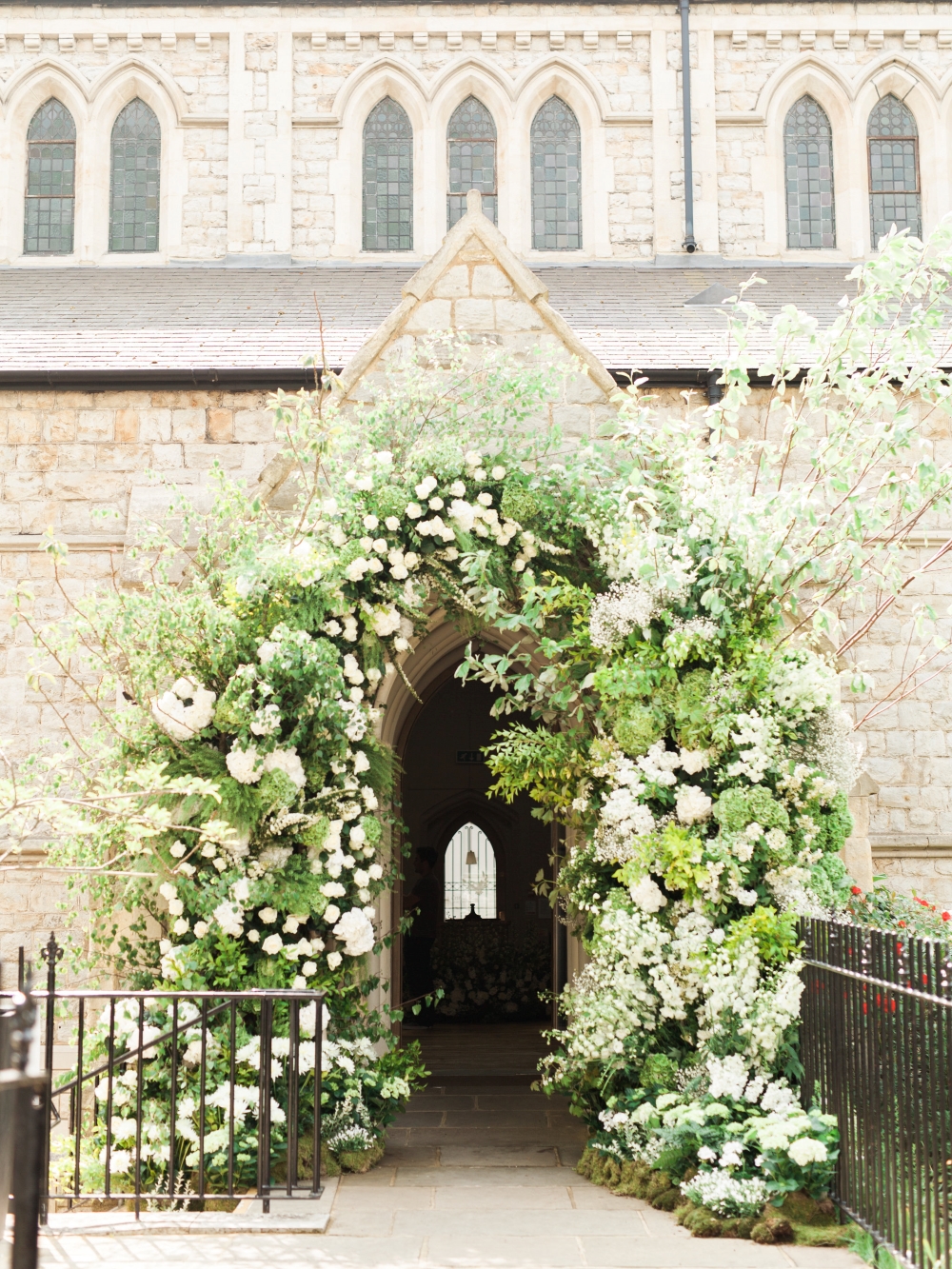 green-and-white-wedding-floral-arch