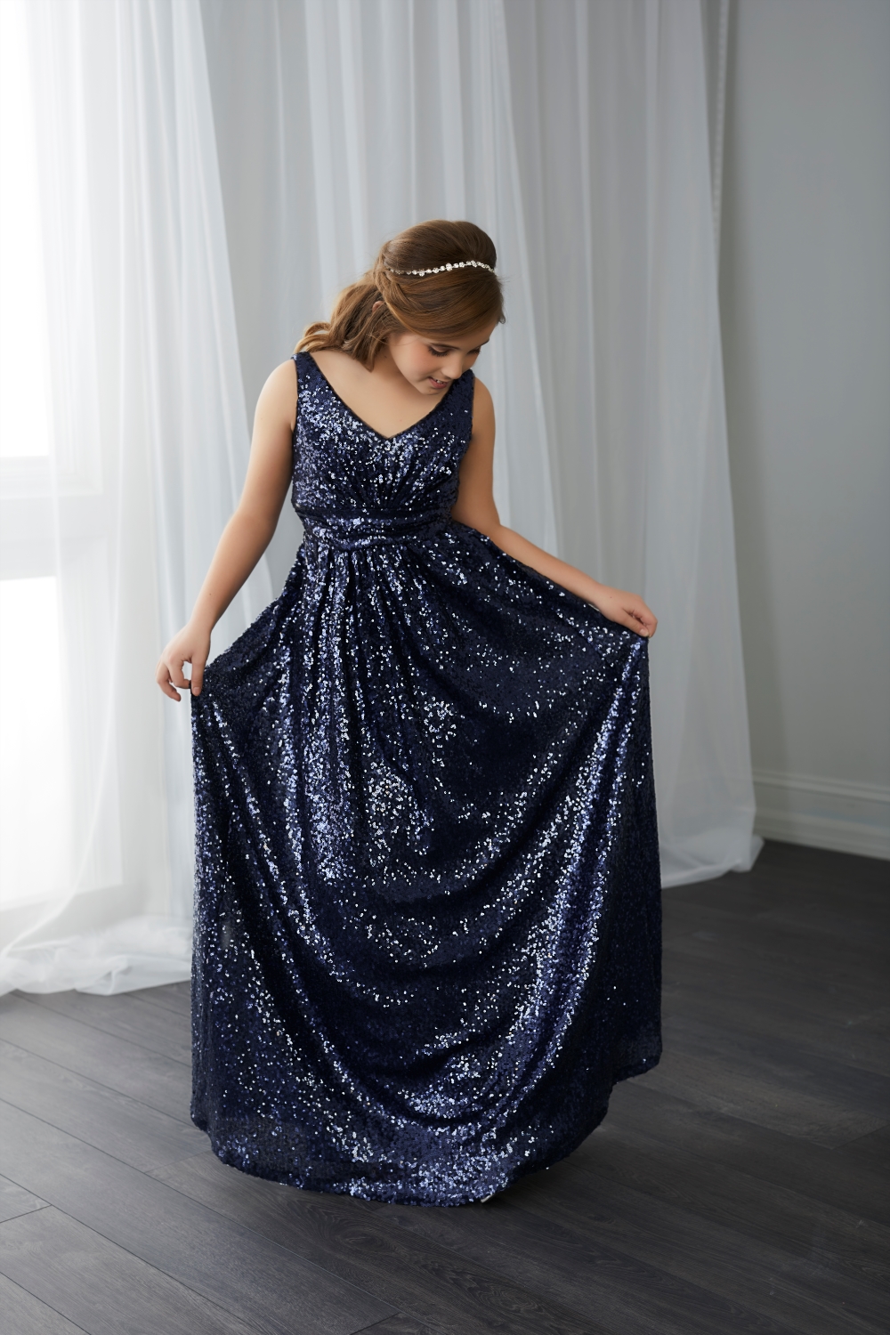 navy-childrens-bridesmaid-dress