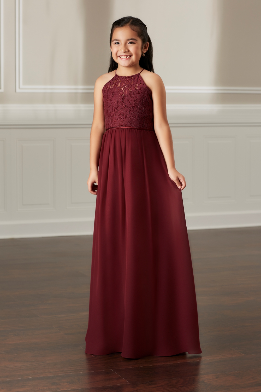 burgunday-bridesmaid-for-children