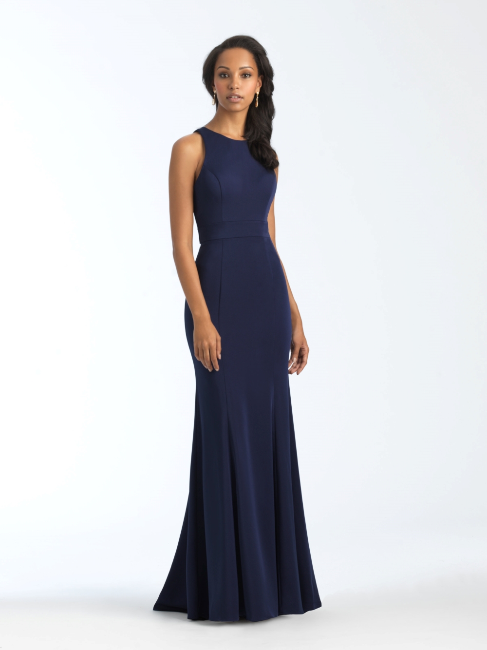 elegant-navy-bridesmaid-dress