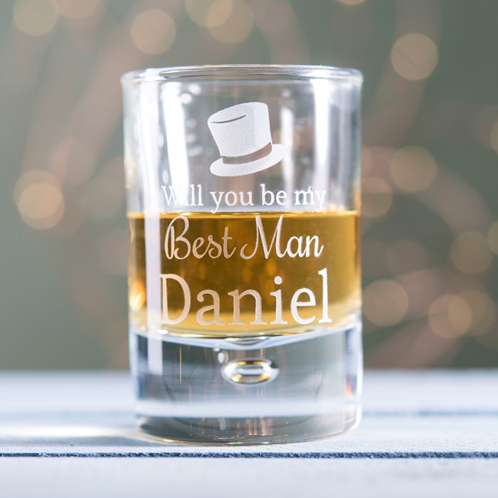 Be my best man shot glasses