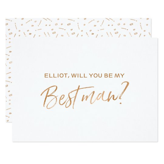 Best man proposal card