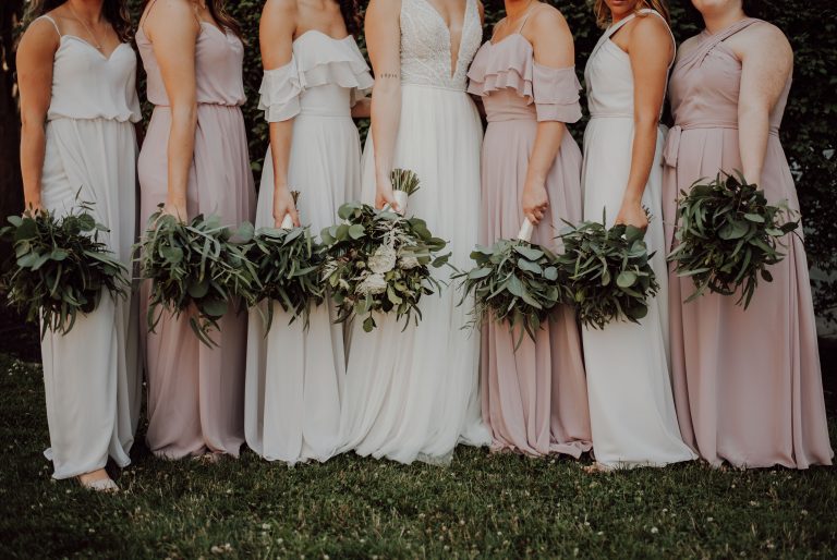 pink bridesmaid dresses